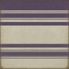 Pattern 50 Organic Stripes Purple and White 36x36 Vintage Vinyl Floorcloth