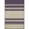 Pattern 50 Organic Stripes Purple and White 38x56 Vintage Vinyl Floorcloth