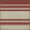 Pattern 50 Organic Stripes Red and White 120x120 Vintage Vinyl Floorcloth