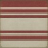 Pattern 50 Organic Stripes Red and White 72x72 Vintage Vinyl Floorcloth