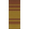 Pattern 50 Organic Stripes Red and Yellow 36x90 Vintage Vinyl Floorcloth