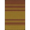 Pattern 50 Organic Stripes Red and Yellow 52x76 Vintage Vinyl Floorcloth