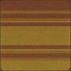 Pattern 50 Organic Stripes Red and Yellow 60x60 Vintage Vinyl Floorcloth
