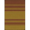 Pattern 50 Organic Stripes Red and Yellow 70x102 Vintage Vinyl Floorcloth