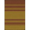Pattern 50 Organic Stripes Red and Yellow 96x140 Vintage Vinyl Floorcloth