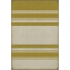 Pattern 50 Organic Stripes Yellow and White 38x56 Vintage Vinyl Floorcloth
