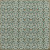 Pattern 51 And I love her 36x36 Vintage Vinyl Floorcloth