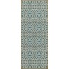 Pattern 51 China Cup 36x90 Vintage Vinyl Floorcloth