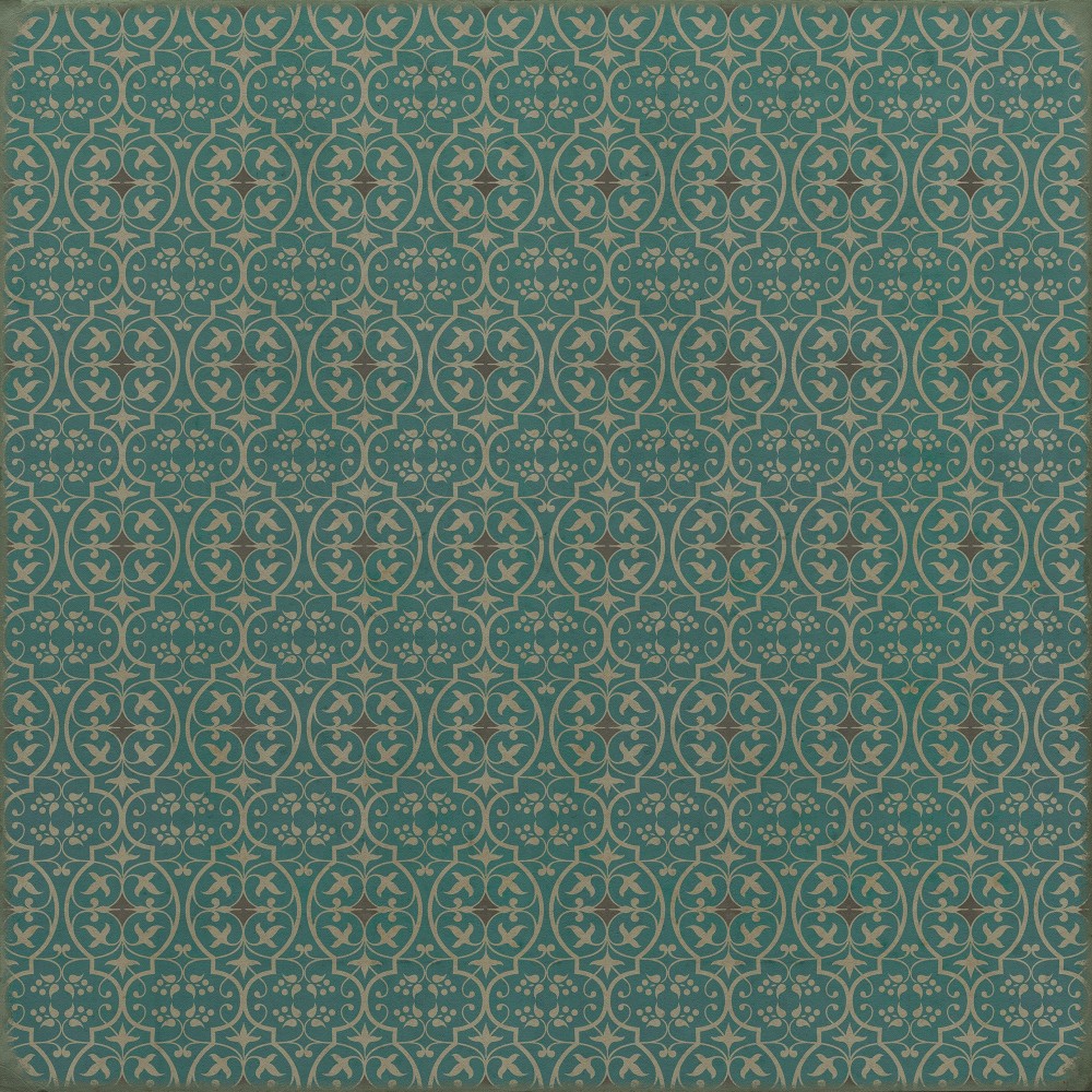 Pattern 51 Echo in the Memory 72x72 Vintage Vinyl Floorcloth