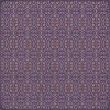 Pattern 51 I Shall Wear Purple 36x36 Vintage Vinyl Floorcloth