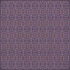 Pattern 51 I Shall Wear Purple 60x60 Vintage Vinyl Floorcloth