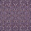 Pattern 51 I Shall Wear Purple 72x72 Vintage Vinyl Floorcloth