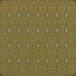 Pattern 51 Keep your face to the sun 48x48 Vintage Vinyl Floorcloth