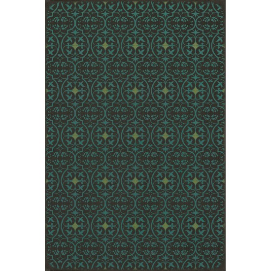 Pattern 51 Lenore 20x30 Vintage Vinyl Floorcloth