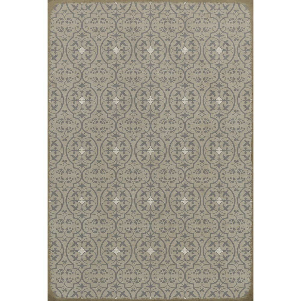 Pattern 51 Prose and Poetry 52x76 Vintage Vinyl Floorcloth