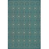 Pattern 51 the Color of Time 24x36 Vintage Vinyl Floorcloth