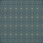 Pattern 51 the Color of Time 48x48 Vintage Vinyl Floorcloth