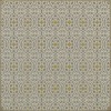 Pattern 51 the Fair and Debonair 48x48 Vintage Vinyl Floorcloth