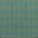 Pattern 51 the Sea of Summer Air 48x48 Vintage Vinyl Floorcloth