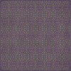 Pattern 51 the Souls of Good Violets 48x48 Vintage Vinyl Floorcloth