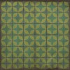 Pattern 54 All Systems Go 60x60 Vintage Vinyl Floorcloth