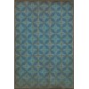 Pattern 54 Blue Moon 20x30 Vintage Vinyl Floorcloth
