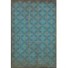 Pattern 54 Blue Moon 24x36 Vintage Vinyl Floorcloth
