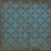 Pattern 54 Blue Moon 48x48 Vintage Vinyl Floorcloth