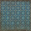 Pattern 54 Blue Moon 60x60 Vintage Vinyl Floorcloth