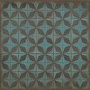 Pattern 54 Parallax 36x36 Vintage Vinyl Floorcloth