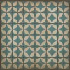 Pattern 54 Satellite 72x72 Vintage Vinyl Floorcloth