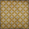 Pattern 54 Solar Panels 36x36 Vintage Vinyl Floorcloth