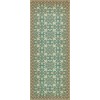 Pattern 55 As the Clouds Go By 36x90 Vintage Vinyl Floorcloth