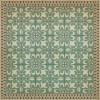 Pattern 55 As the Clouds Go By 48x48 Vintage Vinyl Floorcloth