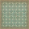 Pattern 55 As the Clouds Go By 60x60 Vintage Vinyl Floorcloth