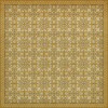 Pattern 55 Busy as a Bee 120x120 Vintage Vinyl Floorcloth