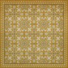Pattern 55 Busy as a Bee 36x36 Vintage Vinyl Floorcloth