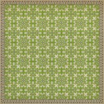 Pattern 55 Field Day 120x120 Vintage Vinyl Floorcloth