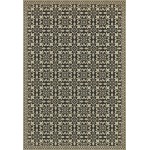 Pattern 55 Gates of Horn and Ivory 120x175 Vintage Vinyl Floorcloth