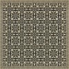 Pattern 55 Gates of Horn and Ivory 96x96 Vintage Vinyl Floorcloth