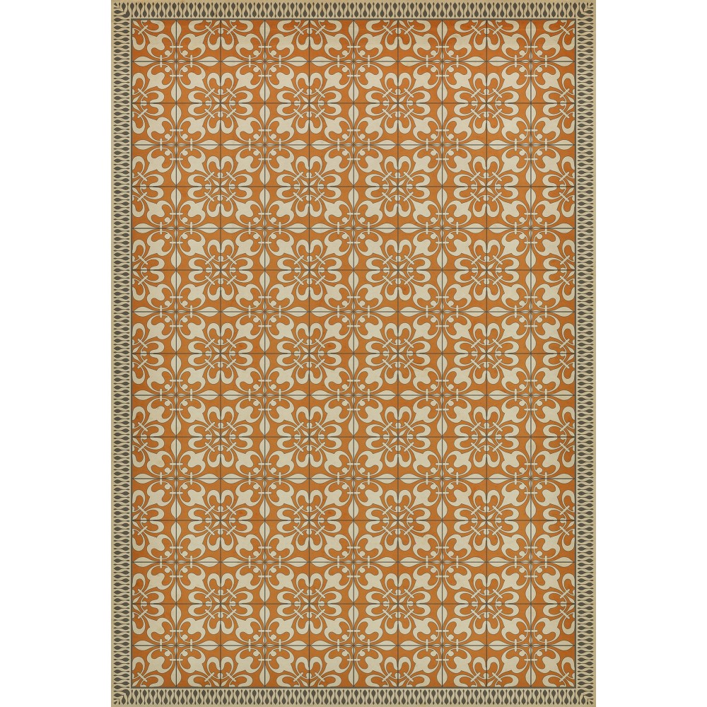 Pattern 55 The Heat of Summer 96x140 Vintage Vinyl Floorcloth