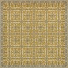 Pattern 55 The Last Straw 120x120 Vintage Vinyl Floorcloth