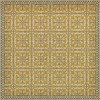 Pattern 55 The Last Straw 96x96 Vintage Vinyl Floorcloth