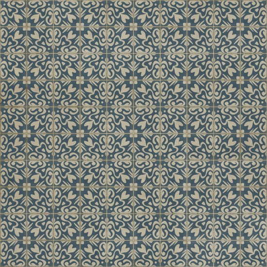 Pattern 56 Lizzie Bennett 36x36 Vintage Vinyl Floorcloth