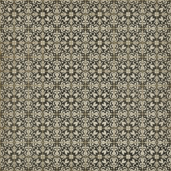 Pattern 56 Mr Gardiner 72x72 Vintage Vinyl Floorcloth