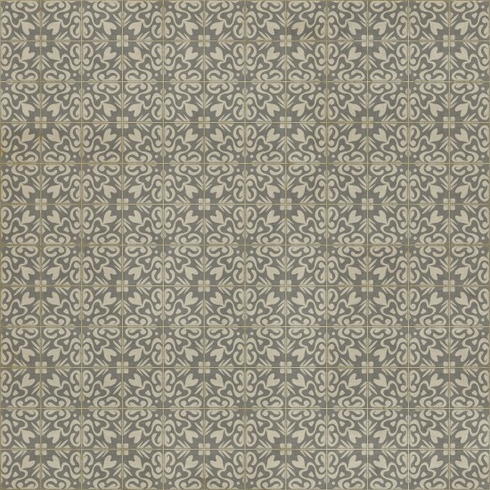 Pattern 56 Mr Wickham 60x60 Vintage Vinyl Floorcloth