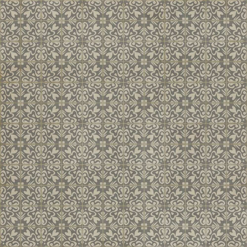 Pattern 56 Mr Wickham 60x60 Vintage Vinyl Floorcloth