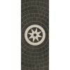 Pattern 58 Regnant 36x90 Vintage Vinyl Floorcloth