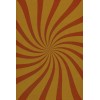 Pattern 59 Solar Flare 24x36 Vintage Vinyl Floorcloth