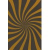 Pattern 59 Vertigo 24x36 Vintage Vinyl Floorcloth
